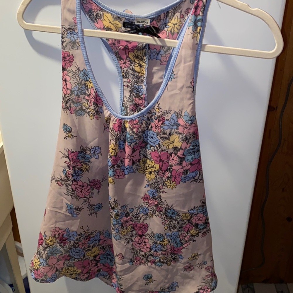 Beautiful floral racerback blouse